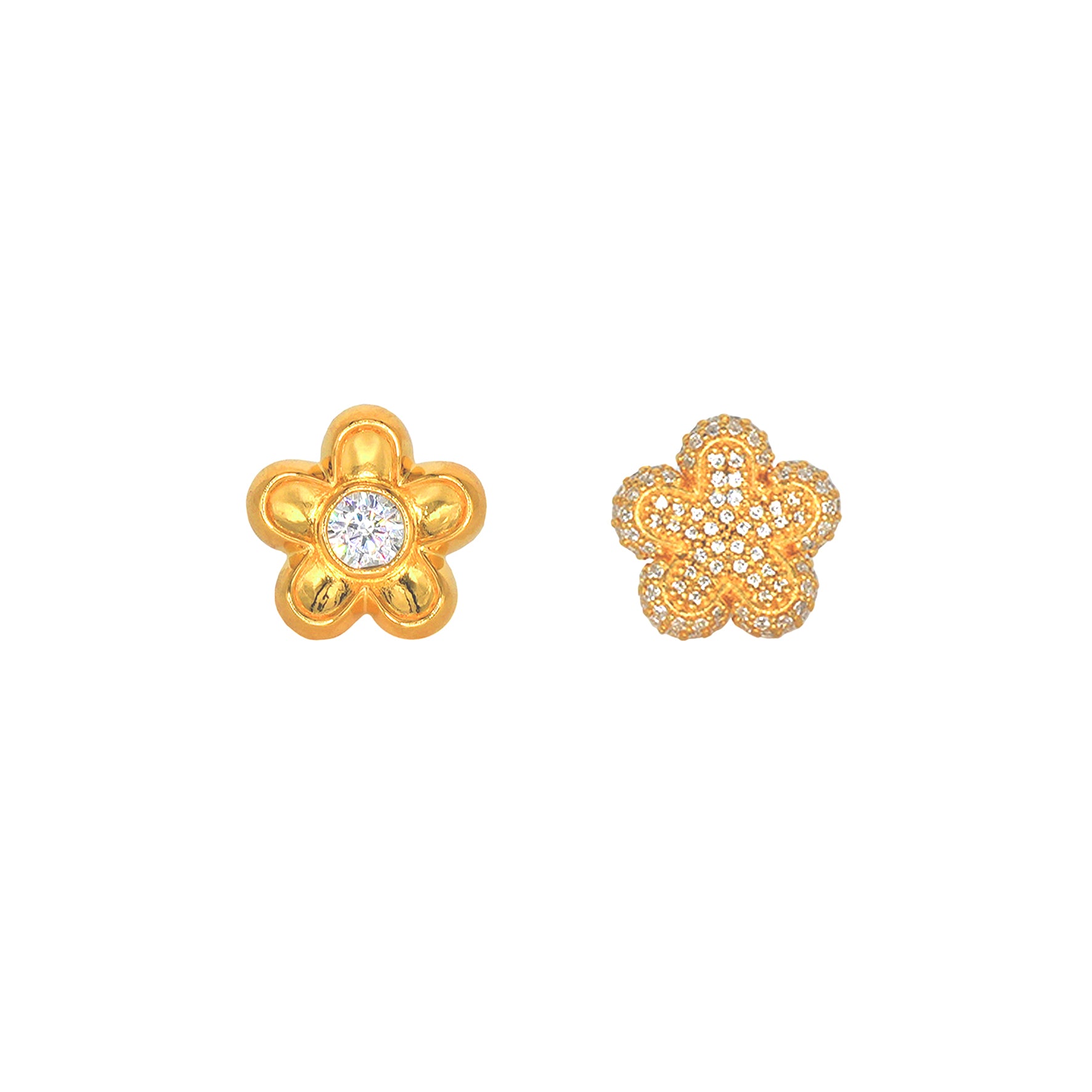 FLOWER TWIN SET EARRINGS