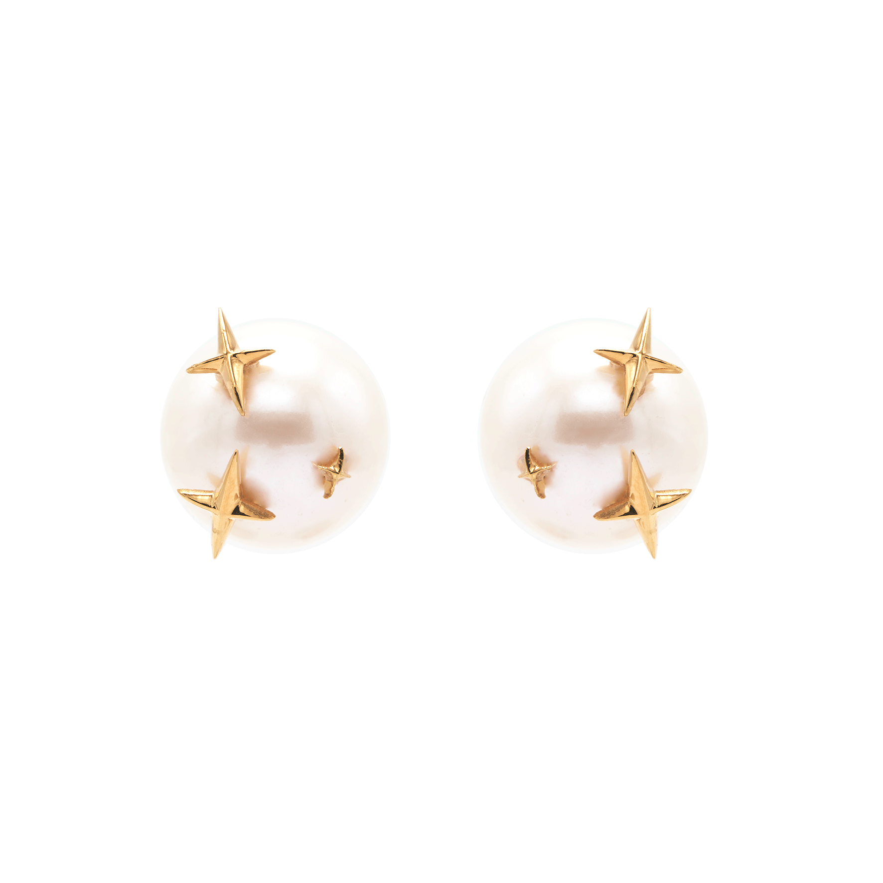 STAR PEARL EAR STUDS