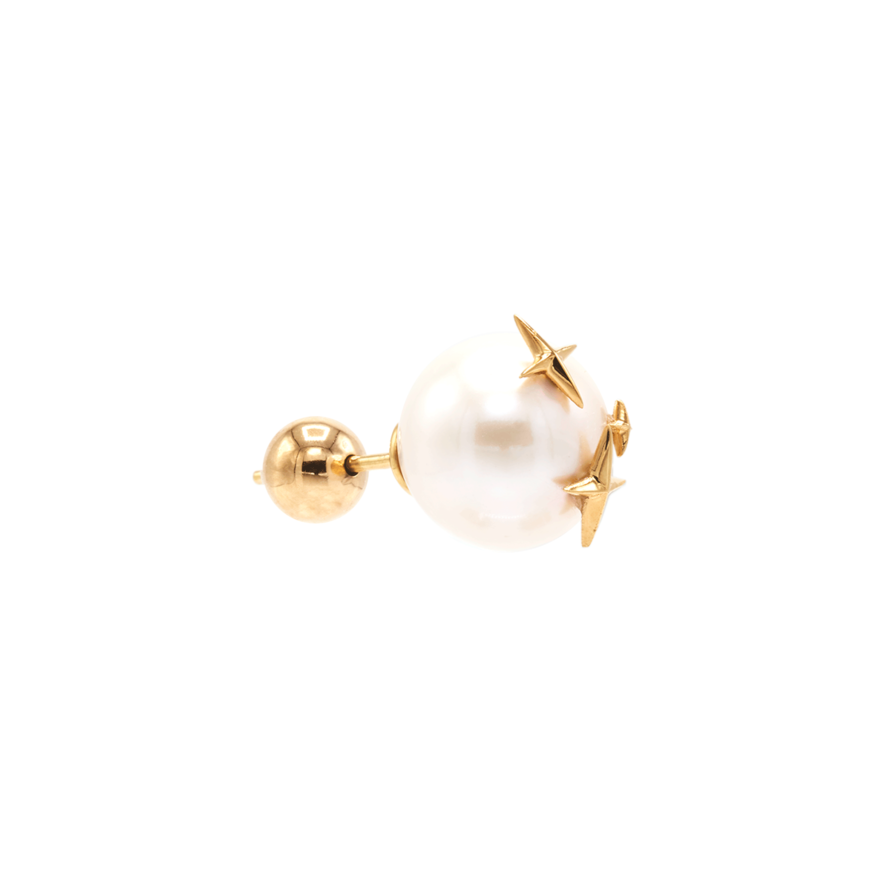 STAR PEARL EAR STUDS