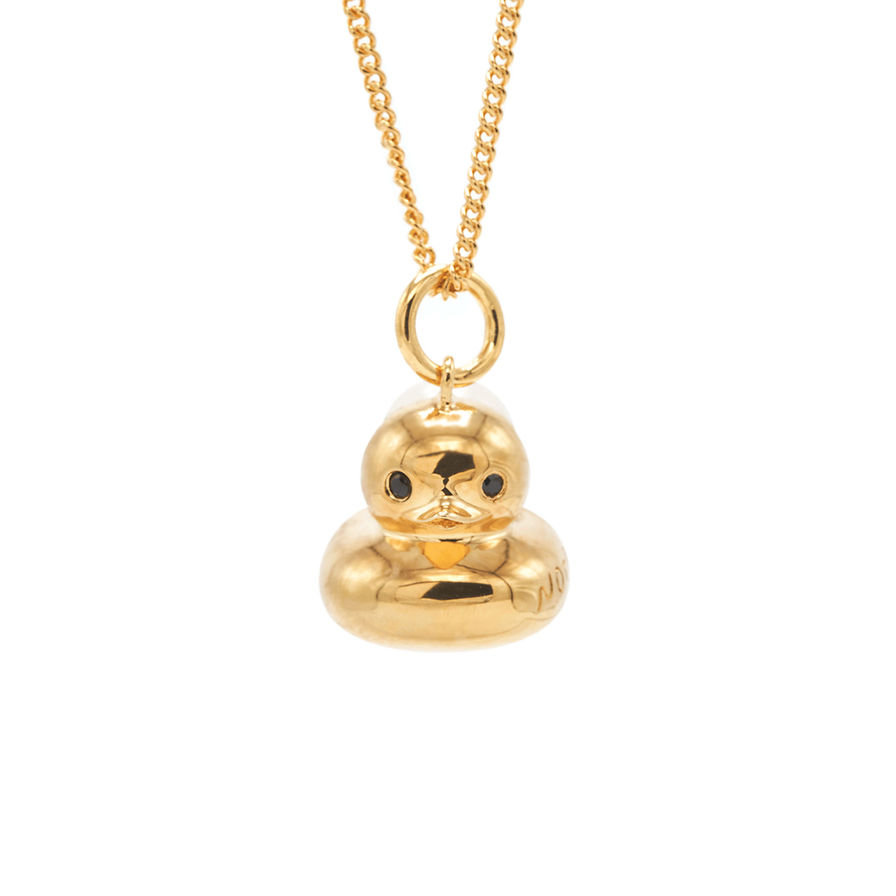 NOT A TOY PETITE DUCK WITH PEARL PENDANT